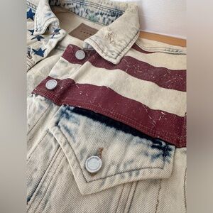 BLANKNYC American Flag Denim Jacket XS